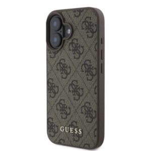 GUESS dėklas skirtas Apple iPhone 16 GUHCP16SG4GFBR (PU 4G Classic) rudos spalvos - Image 2