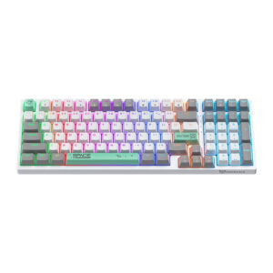 ONIKUMA G38 98 Keys USB laidinė mechaninė klaviatūra baltos spalvos - Image 3