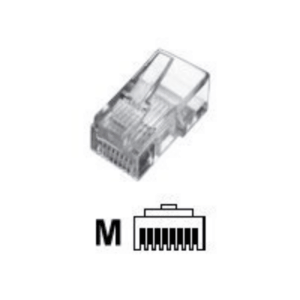 ASSMANN RJ45 Modular Plug, for stranded Round Cable, 8P8C, Unshielded, A-MO 8/8 SR, 4016032065173 - Image 3