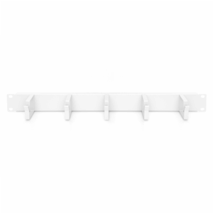 DIGITUS 19" 1U cable management panel, 5x rings, Color Grey RAL 7035, DN-97601 - Image 4