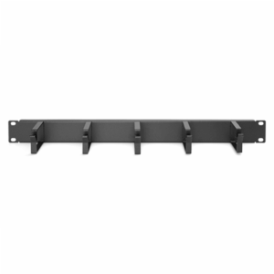 DIGITUS 19" 1U cable management panel, 5x rings, Color black RAL 9005, DN-97602 - Image 3