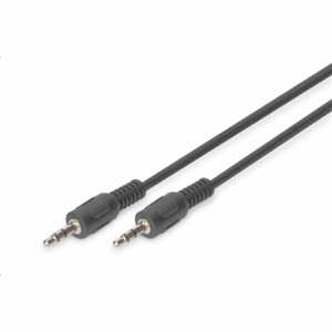 ASSMANN Audio connection kabelis, stereo 3.5mm, 1.50m, M/M, black, AK-510100-015-S - Image 2