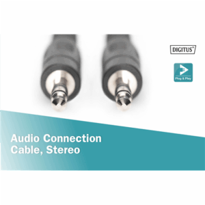 ASSMANN Audio connection kabelis, stereo 3.5mm, 1.50m, M/M, black, AK-510100-015-S - Image 6