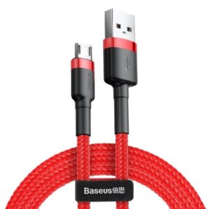 BASEUS kabelis USB A į Micro USB 2A Cafule CAMKLF-B09 1 m red black