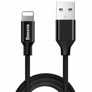 Baseus Yiven fabric braided kabelis USB / Lightning 1.8M juodos spalvos (CALYW-A01) - Image 1