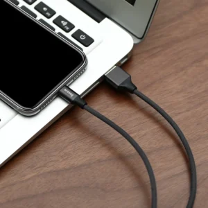 Baseus Yiven fabric braided kabelis USB / Lightning 1.8M juodos spalvos (CALYW-A01) - Image 8