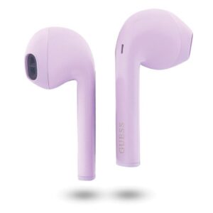GUESS belaidės ausinės bluetooth TWS + docking station GUTWST26PSU (Classic EST Logo) purple - Image 3
