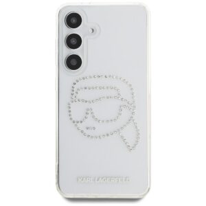 KARL LAGERFELD dėklas skirtas Samsung Galaxy S25 KLHCS25SHKHDCELT (IML Rhinestones K Head) skaidrus - Image 3