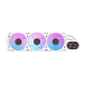 Darkflash DH360D CPU water cooler baltos spalvos