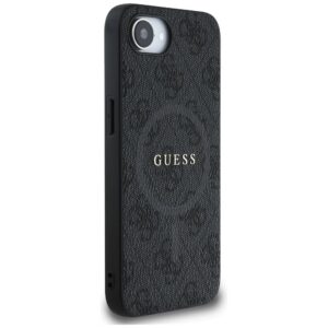 GUESS dėklas skirtas Apple iPhone 16e (SE 4 2025) suderinamas su MagSafe GUHMPSE4G4GFRK (PU 4G Ring Classic Logo) juodos spalvos - Image 4