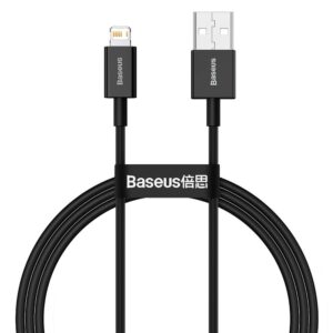 BASEUS kabelis USB A į Lightning 2,4A Superior CALYS-A01 1 m juodos spalvos