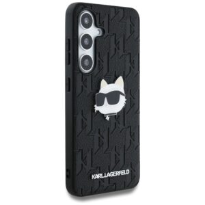 KARL LAGERFELD dėklas skirtas Samsung Galaxy S25 KLHCS25SPGKLCHPK (PU Monogram Choupette Head Pin) juodos spalvos - Image 5
