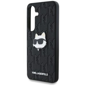 KARL LAGERFELD dėklas skirtas Samsung Galaxy S25 KLHCS25SPGKLCHPK (PU Monogram Choupette Head Pin) juodos spalvos - Image 3
