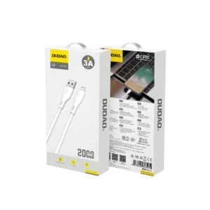 Dudao L2L USB-A / Lightning 3A kabelis 2m - baltos spalvos - Image 5