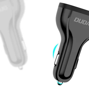Dudao automobilinis įkroviklis quick charge Quick Charge 3.0 QC3.0 2.4A 18W 3x USB baltos spalvos (R7S baltos spalvos) - Image 7