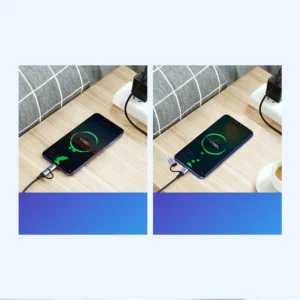 Ugreen kabelis 2in1 USB - micro USB / USB Type C kabelis 1m 2.4A juodos spalvos (30875) - Image 3