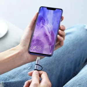 Ugreen kabelis 2in1 USB - micro USB / USB Type C kabelis 1m 2.4A juodos spalvos (30875) - Image 9