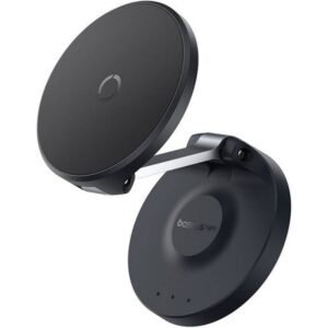 BASEUS foldable magnetic holder for phone compatible with MagSafe BS-HP016 juodos spalvos - Image 3