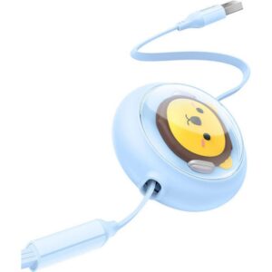 BASEUS retractable kabelis 3in1 USB A į Micro USB / Lightning / Type C CB000063 1,1 m blue - Image 4