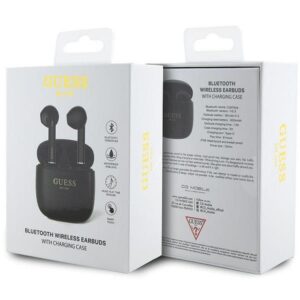 GUESS belaidės ausinės bluetooth TWS + docking station GUTWST26PSK (Classic EST Logo) juodos spalvos - Image 4
