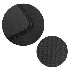Mousepad 350 x 250 x 3 mm juodos spalvos with juodos spalvos stitching - Image 4