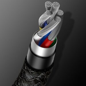 BASEUS kabelis Type C į Type C PD 5A 100W CATWJ-01 1 m juodos spalvos - Image 2