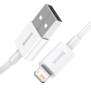 BASEUS kabelis USB A į Lightning 2,4A Superior CALYS-C02 2 m baltos spalvos - Image 2