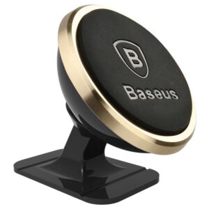 BASEUS magnetic automobilinis laikiklis for console 360° SUCX140015 gold