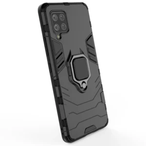Ring Armor dėklas Kickstand Tough Rugged Cover Samsung Galaxy A42 5G mėlynos spalvos - Image 6