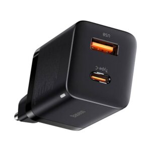 BASEUS įkroviklis USB A + Type C PD QC3.0 30W CCSUPP-E02/CCCJG30UE juodos spalvos - Image 4