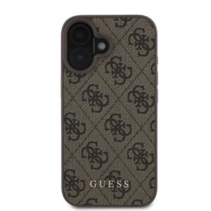 GUESS dėklas skirtas Apple iPhone 16 GUHCP16SG4GFBR (PU 4G Classic) rudos spalvos - Image 4