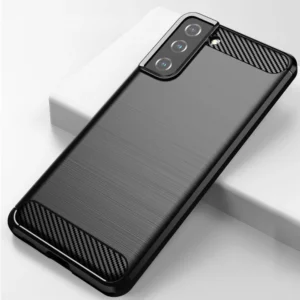 Carbon dėklas Flexible Cover TPU Samsung Galaxy S21+ 5G (S21 Plus 5G) dėklas telefonui juodos spalvos - Image 4