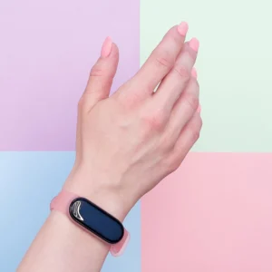 Silikoninis strap Xiaomi Mi Band 5 / 6 wristband strap - aukso spalvos - Image 6