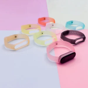 Silikoninis strap Xiaomi Mi Band 5 / 6 wristband strap - aukso spalvos - Image 2
