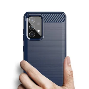 Carbon dėklas Flexible Cover TPU Samsung Galaxy A72 4G mėlynos spalvos - Image 4