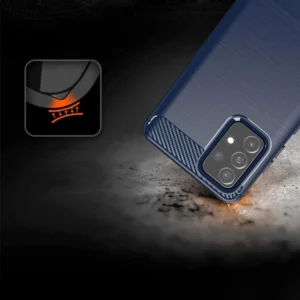 Carbon dėklas Flexible Cover TPU Samsung Galaxy A72 4G mėlynos spalvos - Image 5