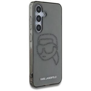 KARL LAGERFELD dėklas skirtas Samsung Galaxy S25 KLHCS25SHKHDCELK (IML Rhinestones K Head) juodos spalvos - Image 4