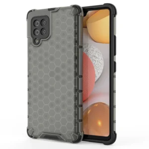 Honeycomb dėklas armor cover with TPU Bumper Samsung Galaxy A42 5G dėklas telefonui juodos spalvos