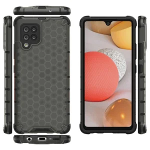 Honeycomb dėklas armor cover with TPU Bumper Samsung Galaxy A42 5G dėklas telefonui juodos spalvos - Image 2