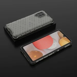 Honeycomb dėklas armor cover with TPU Bumper Samsung Galaxy A42 5G dėklas telefonui juodos spalvos - Image 3
