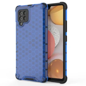 Honeycomb dėklas armor cover with TPU Bumper Samsung Galaxy A42 5G mėlynos spalvos