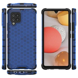 Honeycomb dėklas armor cover with TPU Bumper Samsung Galaxy A42 5G mėlynos spalvos - Image 2