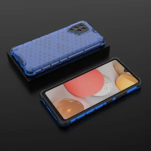 Honeycomb dėklas armor cover with TPU Bumper Samsung Galaxy A42 5G mėlynos spalvos - Image 3