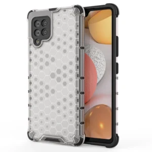 Honeycomb dėklas armor cover with TPU Bumper Samsung Galaxy A42 5G dėklas telefonui skaidrus
