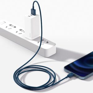 BASEUS kabelis USB A į Lightning 2,4A Superior CALYS-A03 1 m mėlynos spalvos - Image 2