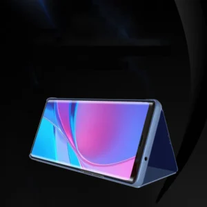 Clear View dėklas cover Samsung Galaxy A22 4G dėklas telefonui juodos spalvos - Image 2