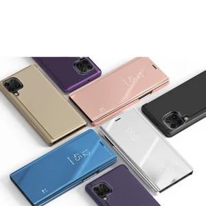 Clear View dėklas cover Samsung Galaxy A22 4G dėklas telefonui juodos spalvos - Image 9