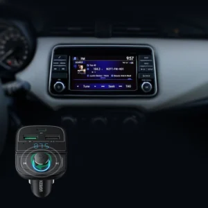 Ugreen FM Transmitter Bluetooth 5.0 MP3 automobilinis įkroviklis 3x USB TF micro SD 4.8 A juodos spalvos (CD229) - Image 8