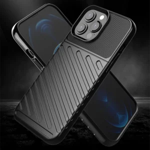 Thunder dėklas Flexible Tough Rugged Cover TPU  Apple iPhone 13 Pro Max dėklas telefonui žalios spalvos - Image 4