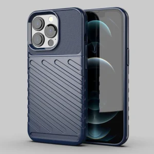 Thunder dėklas Flexible Tough Rugged Cover TPU  Apple iPhone 13 Pro mėlynos spalvos - Image 3